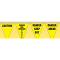 100' Stock Safety Slogan Pennants - Assorted Slogan